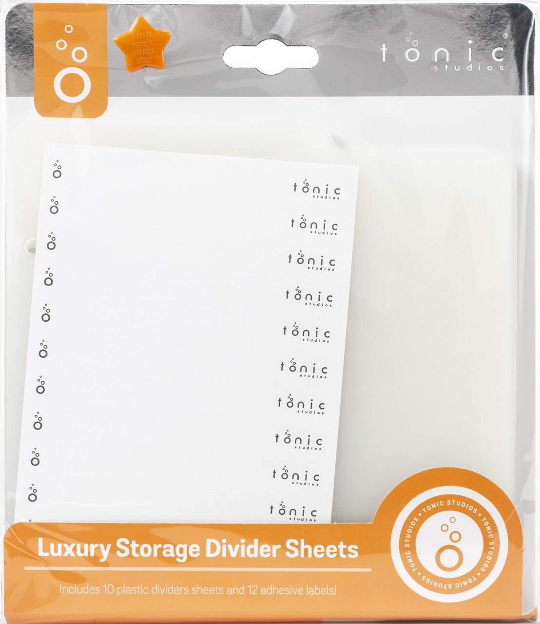 Tonic Luxury Storage Divider Sheets-10 Dividers With 12 Labels